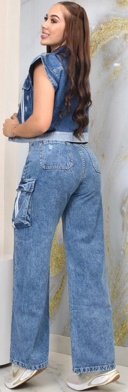 Pocket stripe Jean