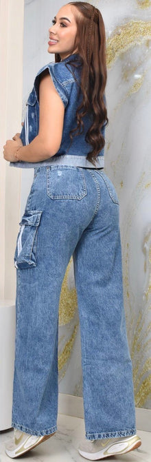 Pocket stripe Jean