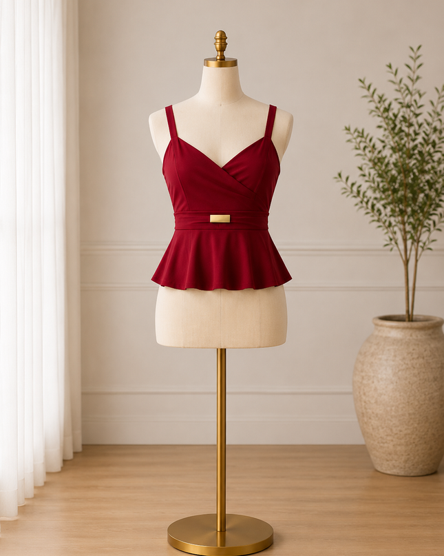 Valentina Peplum Top